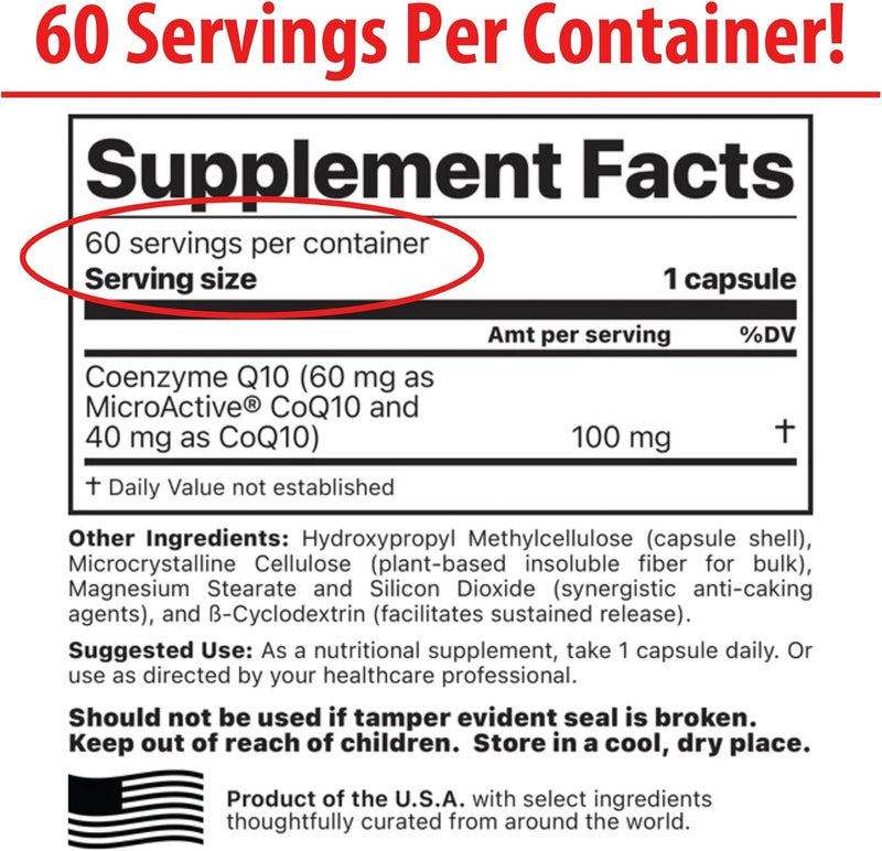 Jigsaw Health CoQ10 wSRT  Heart Health Support  with Sustained Release Technology  60 Capsules - Image 2