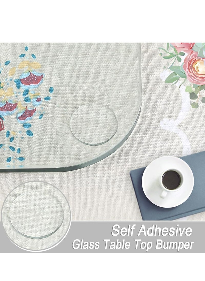 Oasisgalore Extremely Soft Self Adhesive Large Size Glass Table Top Bumper, Transparent Anti Slide and Scratch for Heavy Glass Table, Rubber Pad to Avoid The Movement of Glass (Round, 20 PCS)  - Image 4