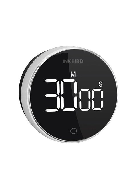 INKBIRD Digital Kitchen Timer IDT-01 Countdown Timer With Ultra Clear LED Screen Rotate Control Stopwatch Magnetic Back Adjustable Alarm 500mAH Rechargeable Battery Big Digits