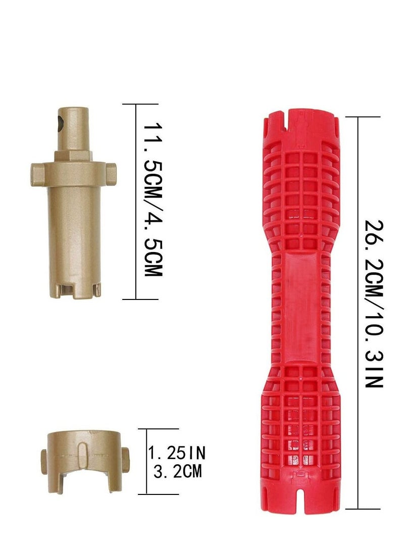 Excefore Wrench, Faucet and Sink Installer, Duty Adjustable Pipe Wrench, Plumbing Tools for Tight Spaces Plumbers Homeowner Kitchen, Bathroom, Toilet Bowl - Image 3