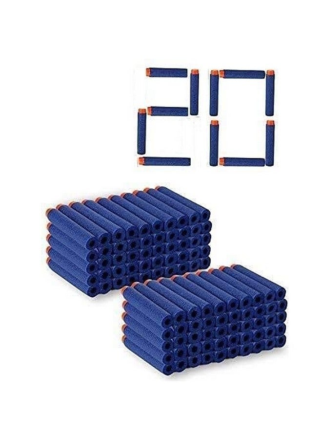 ArtRIght Hollow Out Soft Foam Refill Darts for N-Strike Bullet Elite Series Blasters (Pack of 20, Blue) - Image 1