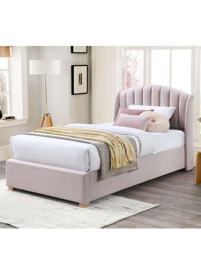 Al Home Blush Bloom Single Bed Scandinavian Elegance in Pink By Alhome - 110112556