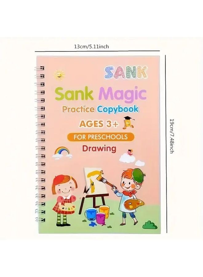 Pen Controlled Calligraphy Practice Set With Grooved Reusable Alphabet Book - Image 3