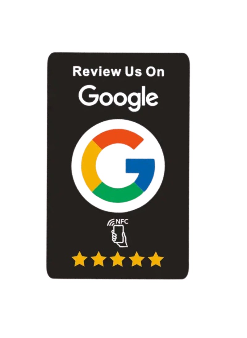 Generic Google Review Card NFC - Black  - Image 1