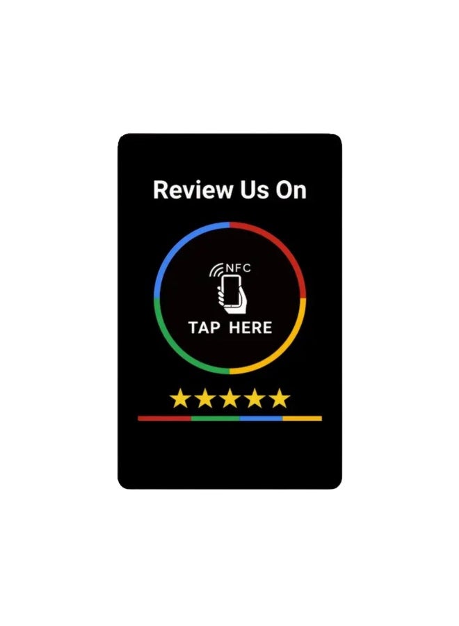 Google NFC – Google Review NFC Card for Restaurants, Cafes & Stores – Black - Image 1