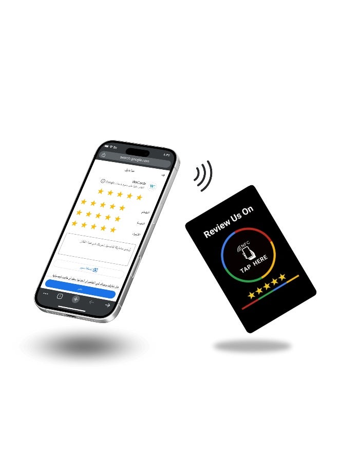 Google NFC – Google Review NFC Card for Restaurants, Cafes & Stores – Black - Image 2