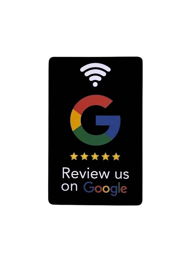 Google NFC – Google Review NFC Card for Restaurants, Cafes & Stores – Black - Image 1