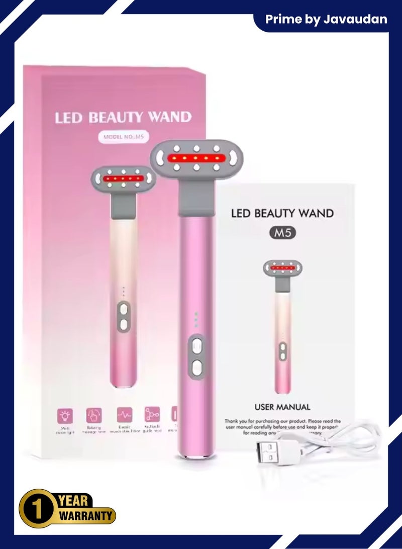 Prime by javaudan 7-in-1 Red Light Therapy for Face – LED Facial Massager with 7 Color Modes Anti-Aging, Wrinkle Reduction & Skin Rejuvenation Eye Wand for Home Use - Image 1