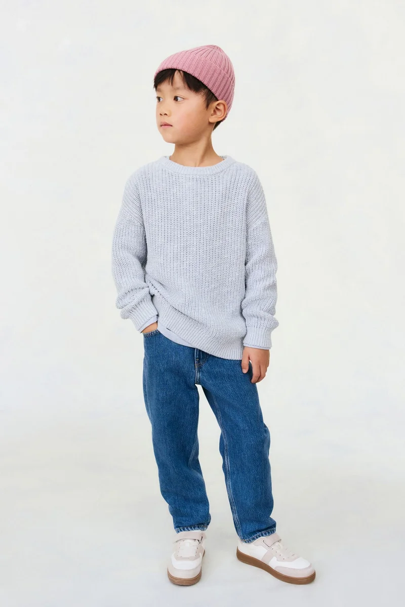H&M Patent-knit cotton jumper