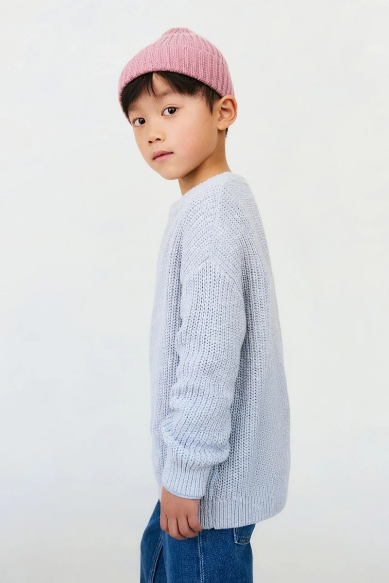 H&M Patent-knit cotton jumper