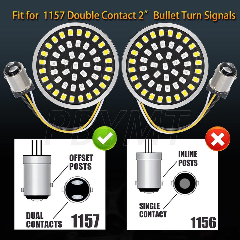 PBYMT 1157 LED Front Turn Signal Light Kit - Image 5