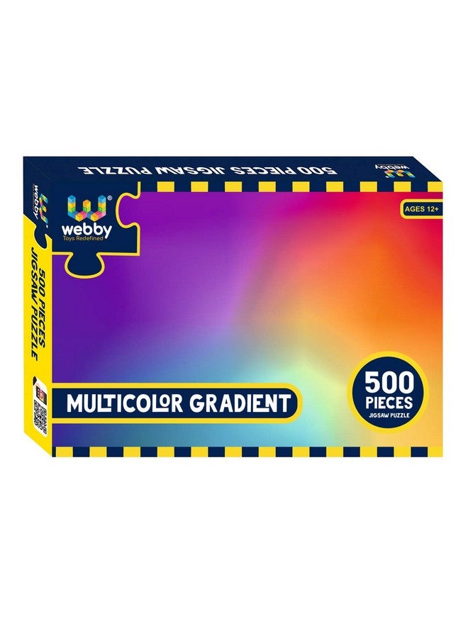Webby Multicolor Gradient Jigsaw Puzzle, 500 Pieces - Image 1
