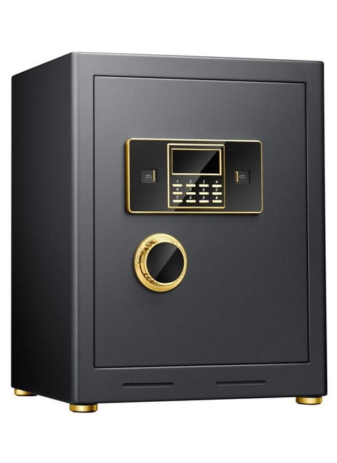 Safe box,Home Safe Box Fireproof Waterproof, Heavy Duty Fire proof Safe Boxes for Home Use, Removable Inner Cabinet and Shelf, Anti-Theft Digital Safe Box for Home Office Hotel,45x38x31cm