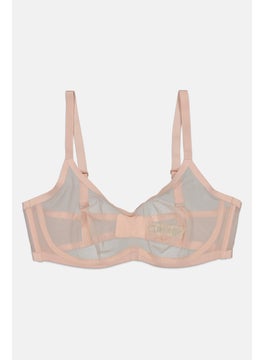 Dorina Women Lace Underwired Bra, Pink  - Image 1