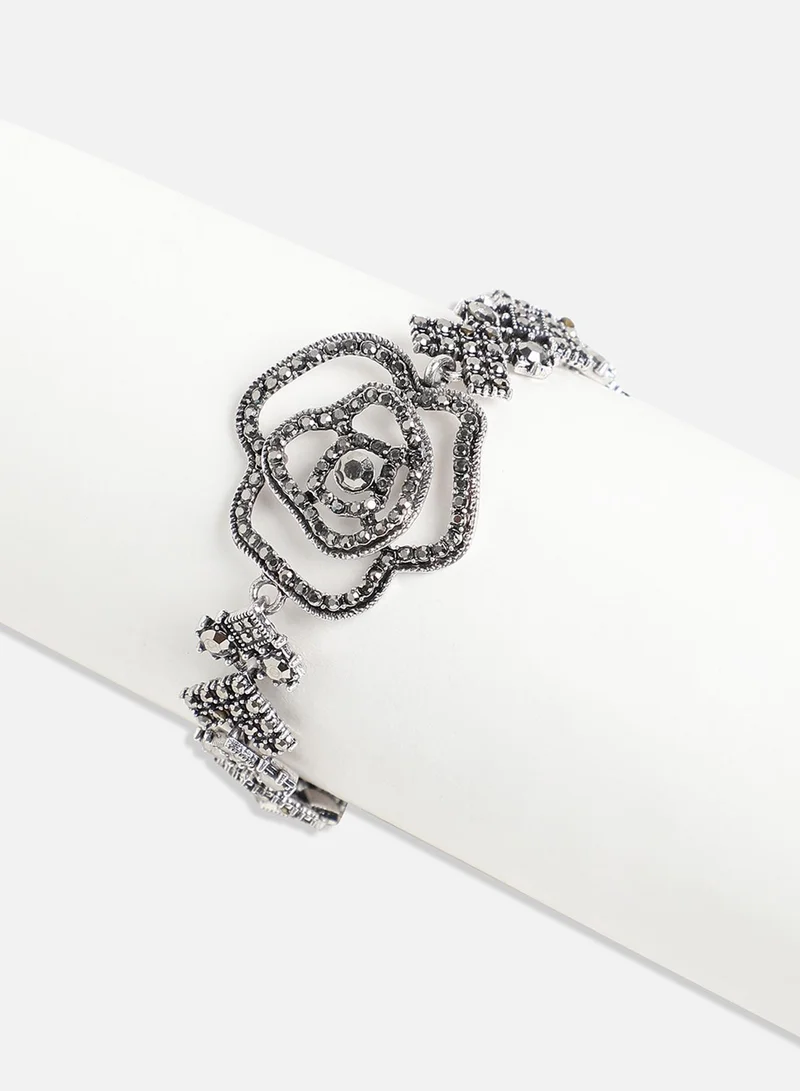 SOHI Rose Crystal Artificial Bracelet Jewellery