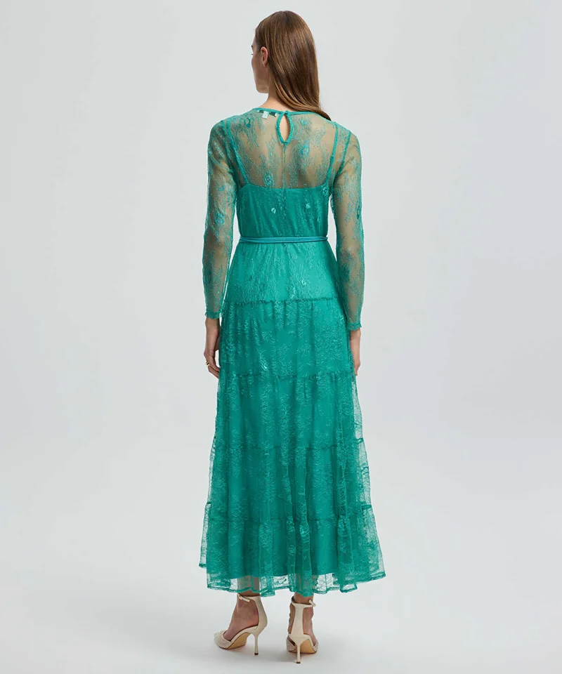 Ipekyol  Lace Dress with Tiered Skirt for Women | Best Price UAE