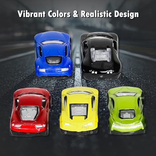 PN AVAN Mini Metal Die Cast Cars Push & Go 5 pcs Car Toy for Kids, Diecast Metal Toy Car for Boys Gift Set– Pack of 5 - Image 4