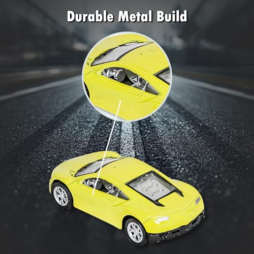 PN AVAN Mini Metal Die Cast Cars Push & Go 5 pcs Car Toy for Kids, Diecast Metal Toy Car for Boys Gift Set– Pack of 5 - Image 2