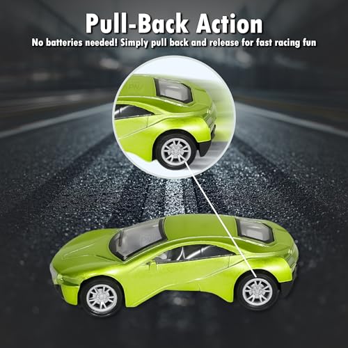 PN AVAN Mini Metal Die Cast Cars Push & Go 5 pcs Car Toy for Kids, Diecast Metal Toy Car for Boys Gift Set– Pack of 5 - Image 3