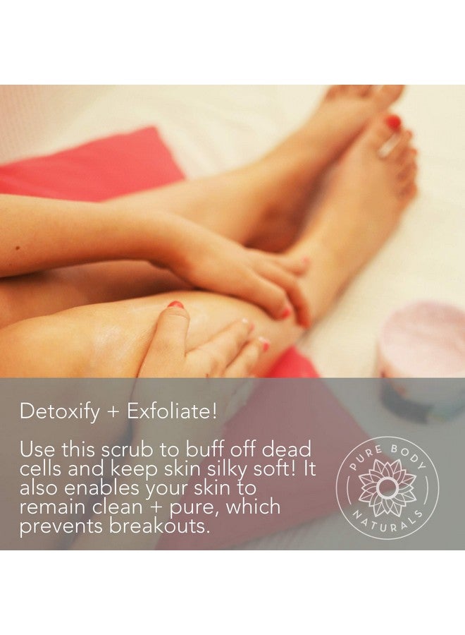 بيور بدي ناتشورالز مقشر ملح الهيمالايا من بيور بودي ناتشورالز، ١٢ أونصة | مقشر طبيعي للوجه والجسم واليدين والقدمين والبشرة | ملح وردي مقشر للوجه مع زيت اللوز الحلو وزيت الجوجوبا وفيتامين هـ والصبار - Image 2