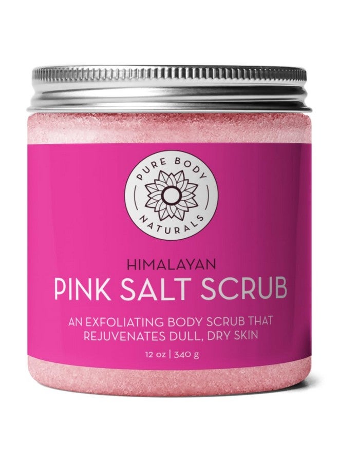 بيور بدي ناتشورالز مقشر ملح الهيمالايا من بيور بودي ناتشورالز، ١٢ أونصة | مقشر طبيعي للوجه والجسم واليدين والقدمين والبشرة | ملح وردي مقشر للوجه مع زيت اللوز الحلو وزيت الجوجوبا وفيتامين هـ والصبار - Image 1