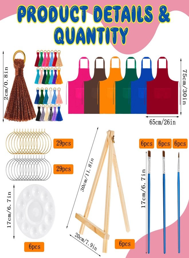 Affrolling 6 Sets Galentines Paint and Sip Kit for Adults Pre Drawn Canvas Painting Set Valentine's Day Stretch Canvas Kit for Her or Him(Afro Girl) - Image 3