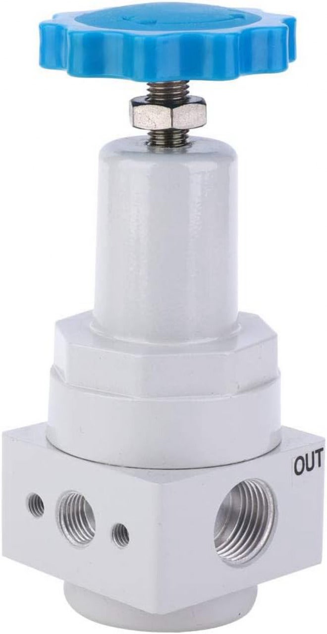 Brass Plated Construction High Pressure Valve, 1/2in BSPT Female Internal Thread, Pneumatic Air Regulation for 0.4-3.5 mpa Range, for Industrial Applications. - Image 1