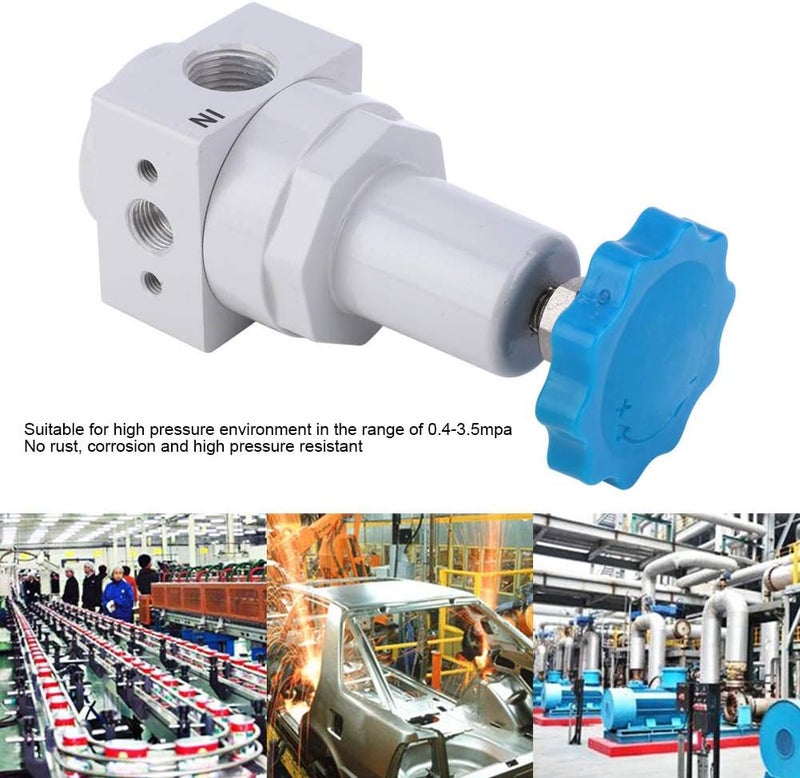 Brass Plated Construction High Pressure Valve, 1/2in BSPT Female Internal Thread, Pneumatic Air Regulation for 0.4-3.5 mpa Range, for Industrial Applications. - Image 3