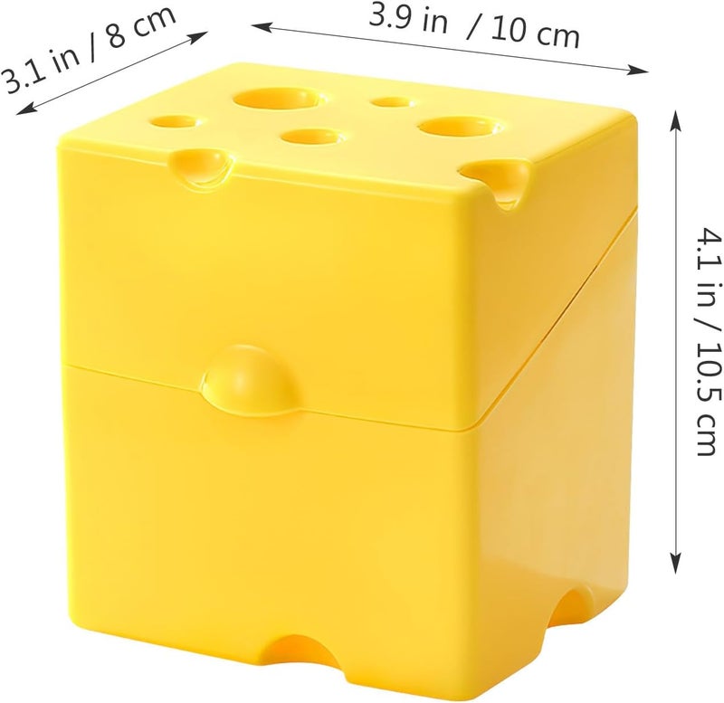 Cheese Storage Container with Flip Lid Plastic Sliced Cheese Box Fridge Storage Kitchen Supplies Small Food Holder for Refrigerator - Image 2
