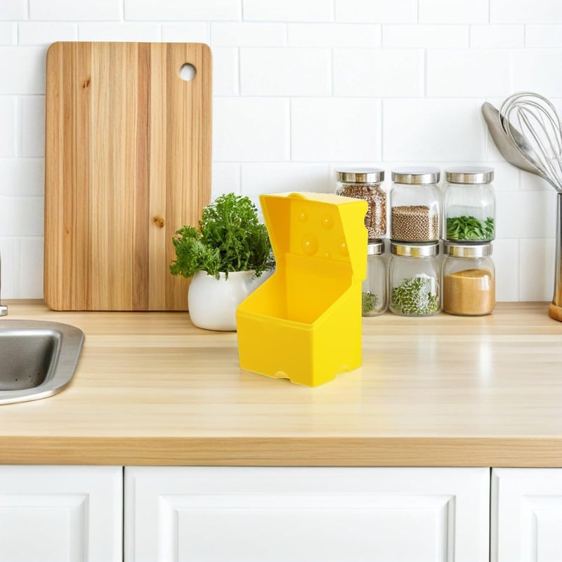 Cheese Storage Container with Flip Lid Plastic Sliced Cheese Box Fridge Storage Kitchen Supplies Small Food Holder for Refrigerator - Image 5