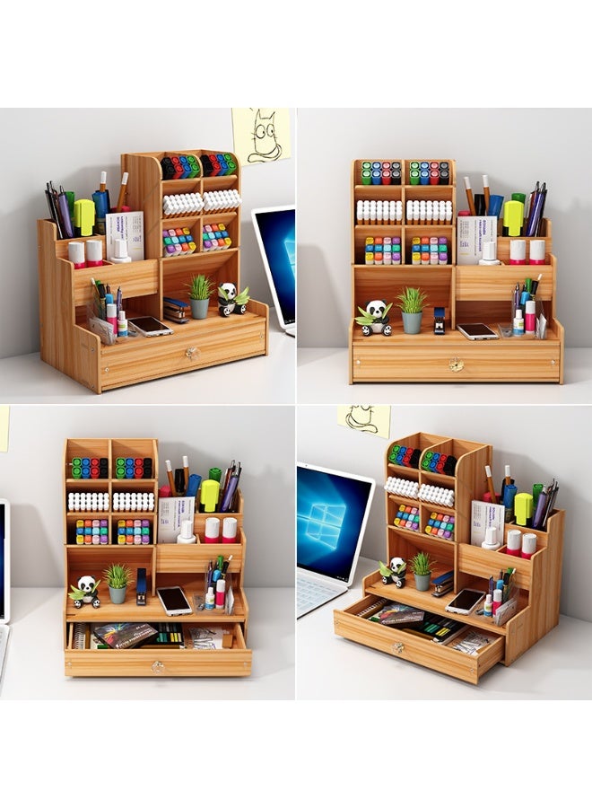 Large capacity desktop storage box, Nordic creative and stylish with compartments - Image 4