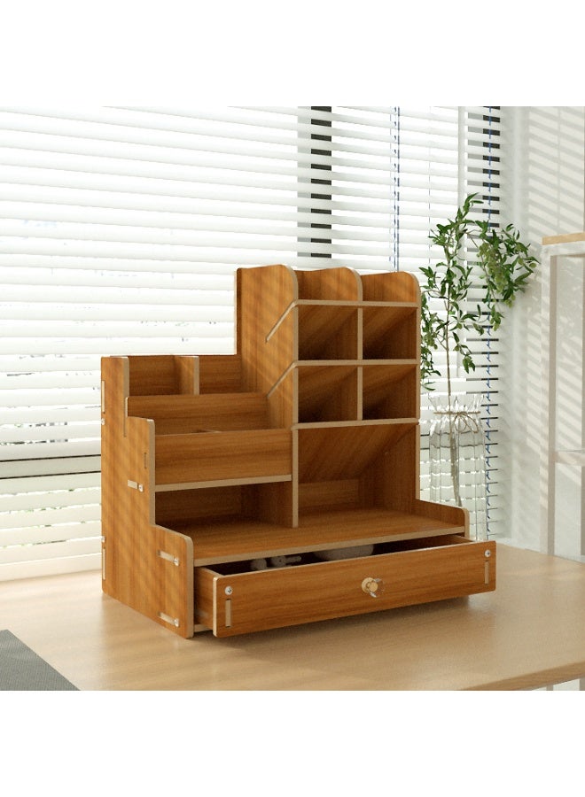 Large capacity desktop storage box, Nordic creative and stylish with compartments - Image 1