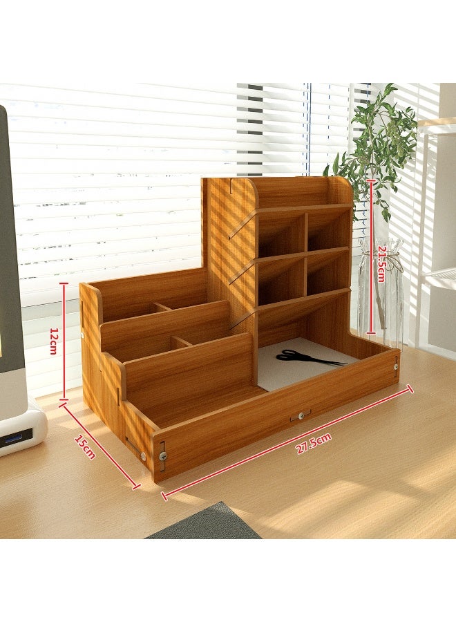 Large capacity desktop storage box, Nordic creative and stylish with compartments - Image 2