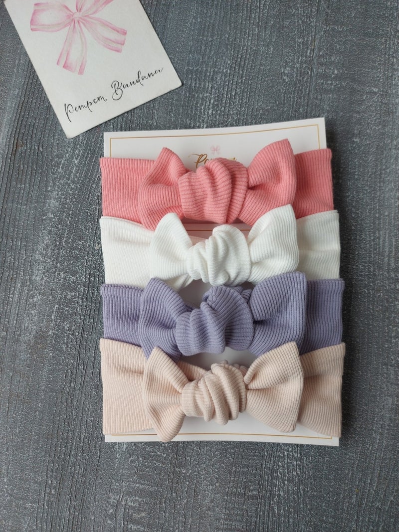Pempem Bandana Baby Girl Ribana Bandana Set of 4 