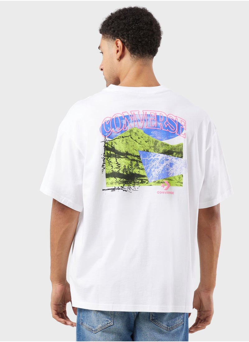 CONVERSE - Mountain Remix Graphic T-Shirt - Image 1