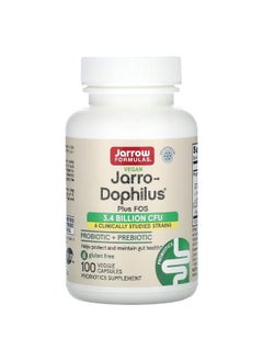 jarrow formulas Jarrow Formulas, Vegan Jarro-Dophilus Plus FOS, 100 Veggie Capsules  - Image 1
