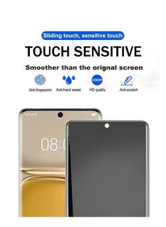 RINCO 2Packs Full Anti-Spy Flexible Adhesive Sticker Privacy Screen Protector for Vivo  V30/V30 Pro/V29/V29 Pro/V27/Vivo V27 Pro, Black  - Image 3