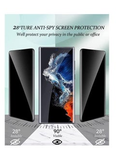RINCO 2Packs Full Anti-Spy Flexible Adhesive Sticker Privacy Screen Protector for Vivo  V30/V30 Pro/V29/V29 Pro/V27/Vivo V27 Pro, Black  - Image 4