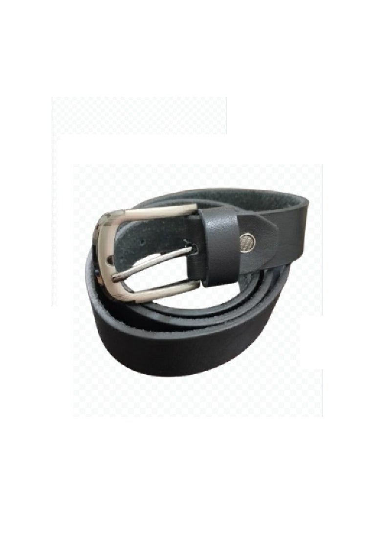 Men's Leather Belt Black - Image 1