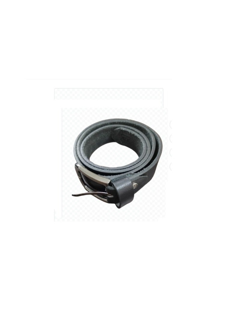 Men's Leather Belt Black - Image 2