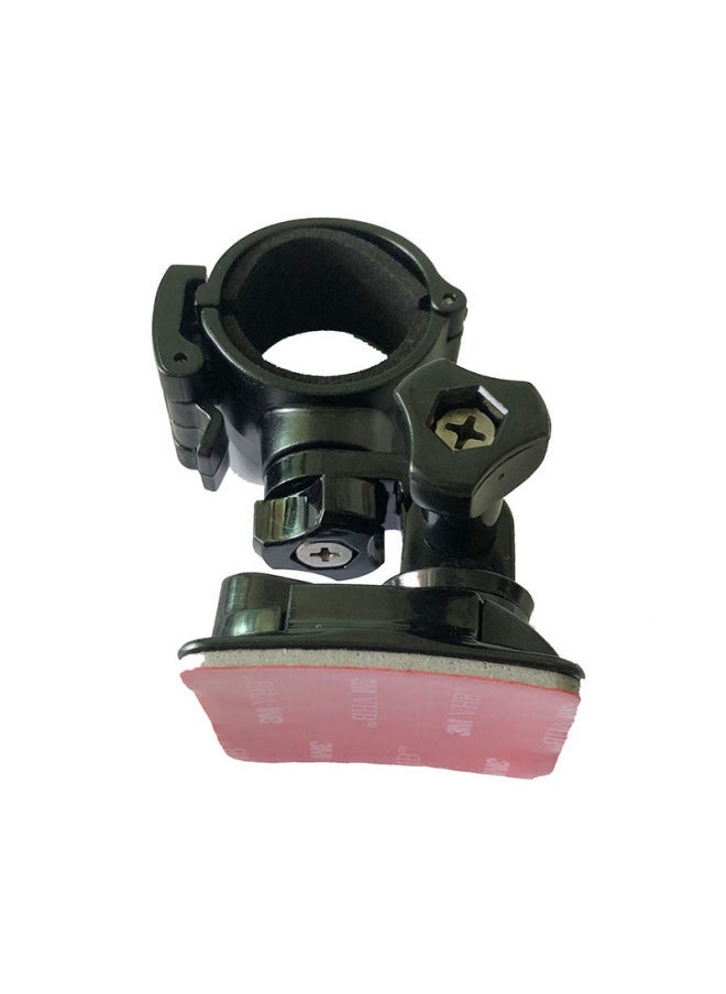 28mm30mm Flashlight Helmet Side Hanging Flashlight Bracket Arc Plane Base Adhesive Dv Clip Shelf-Color:27-31mm Diameter Flashlight Arc Helmet Bracket - Image 1