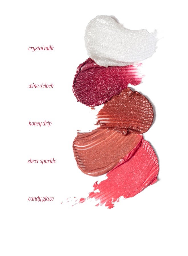 Gush Beauty Glaze Lip Oil Gloss High Shine & Hydrating Pink Gloss | Lightweight & Non Sticky | Vegan & Paraben Free | Toxin Free - Candy glaze 2.8ml (Wine'oclock) - Image 3