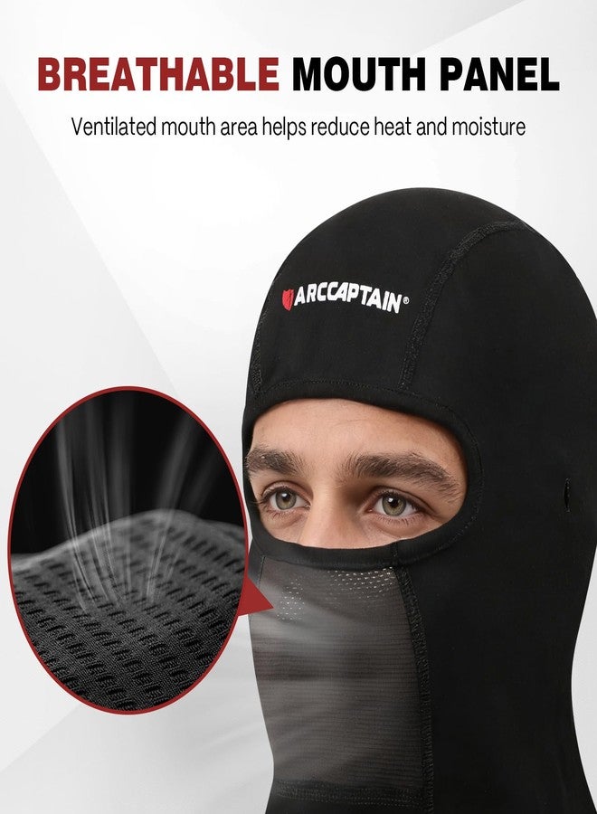 ARCCAPTAIN FR Balaclava, 7oz Flame Resistant Face Mask, Arc Rated NFPA 2112 CAT2 Welding Helmet Liner Hood for Welding, Cutting, Grinding & Industrial Work, Black, X-Large - Image 2