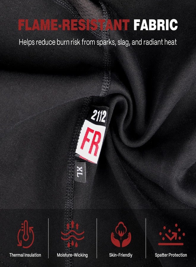 ARCCAPTAIN FR Balaclava, 7oz Flame Resistant Face Mask, Arc Rated NFPA 2112 CAT2 Welding Helmet Liner Hood for Welding, Cutting, Grinding & Industrial Work, Black, X-Large - Image 3
