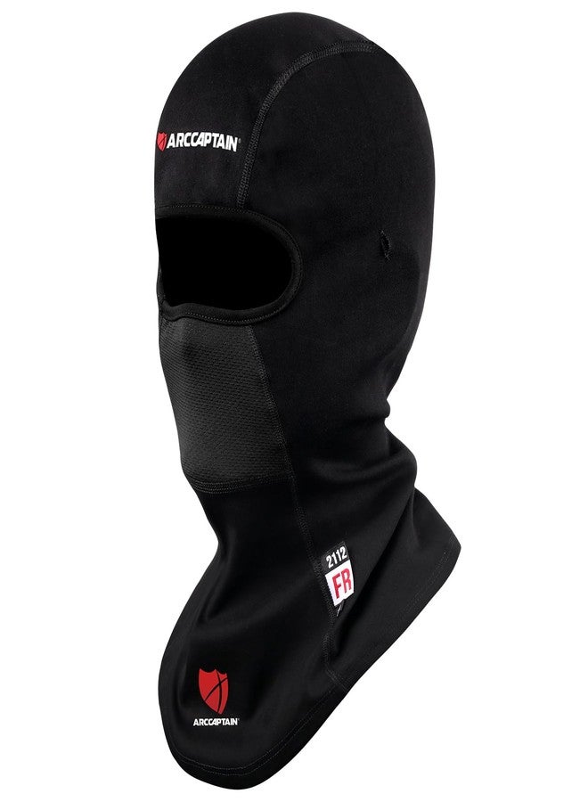 ARCCAPTAIN FR Balaclava, 7oz Flame Resistant Face Mask, Arc Rated NFPA 2112 CAT2 Welding Helmet Liner Hood for Welding, Cutting, Grinding & Industrial Work, Black, X-Large - Image 1
