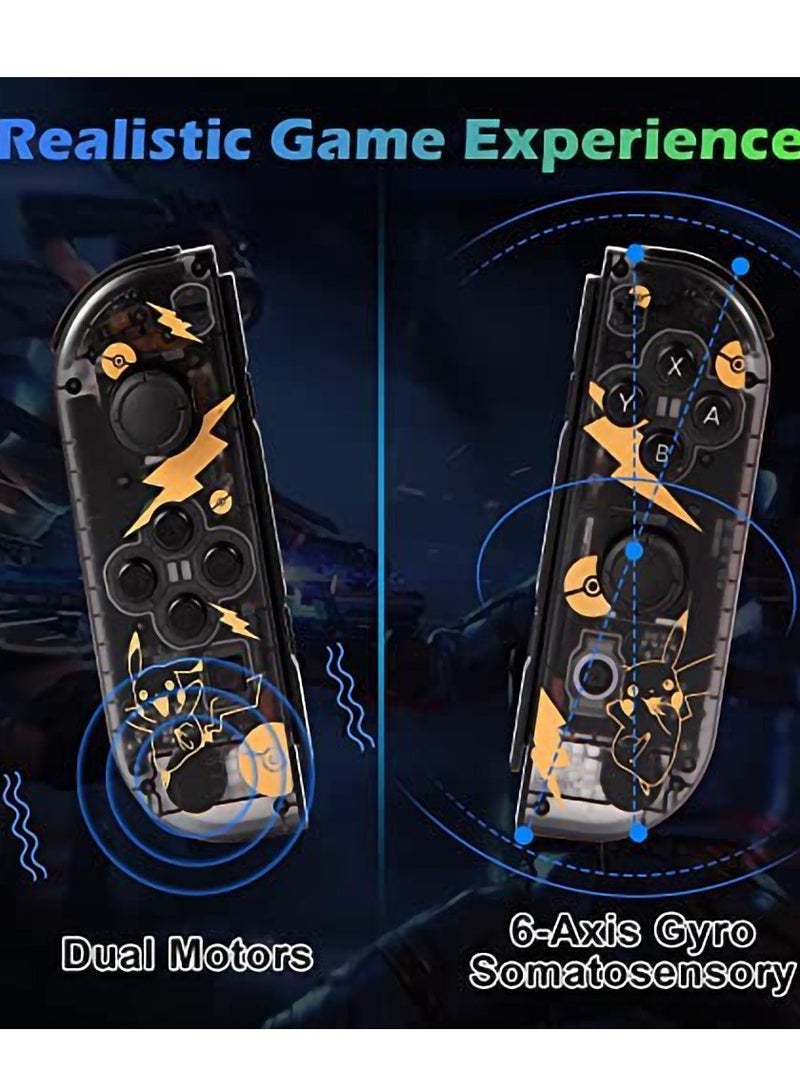 Joy Cons Wireless Controller for Nintendo Switch, L/R Controllers Replacement Compatible with Nintendo Switch/Lite/OLED, Joystick with Wake-up/Screenshot/Dual Vibration/Motion Control Function - Image 5