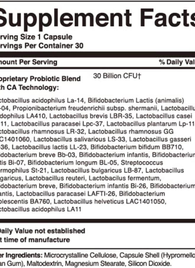 ACTIVATEDYOU - Advanced Restorative Probiotic, 30 Strain Digestive Health Support Supplement, 30 Capsules - Image 1