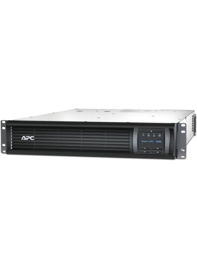 APC SMT3000RMI2UC Smart UPS, Line Interactive, 3000VA Watts Power, 230 Voltage, 8x IEC C13+1x IEC C19 Outlets, Smart Connect Port + Smart Slot Interface, AVR / LCD, 2U Rackmount, Black