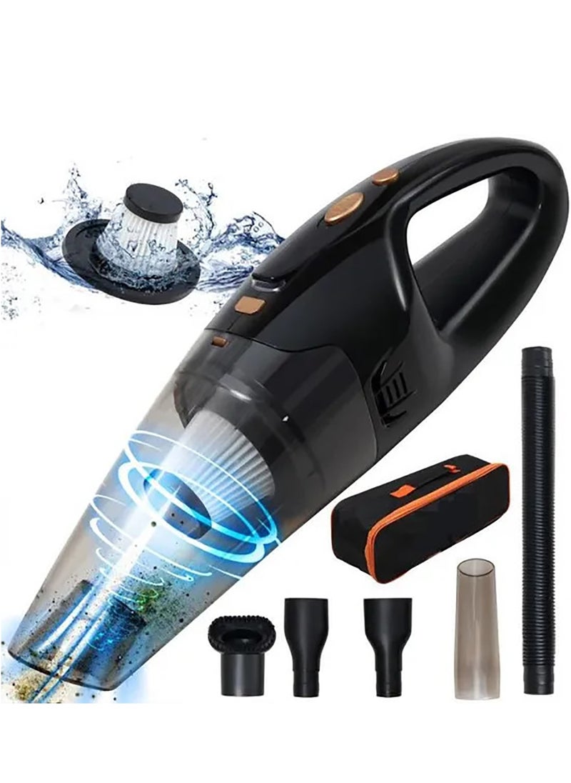 JUFU JUFU Cordless Car Vacuum Cleaner with LED Light and Washable HEPA Filter,Wireless Mini Vacuum Cleaners, Rechargeable Hoover for Home, Cars, and Pet  - Image 1