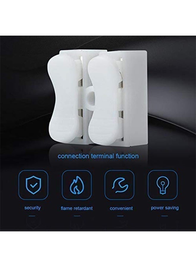 Push Quick Wire Cable Connector, 100pcs 10A 220V 2 Pin Push-in Spring Loaded Electrical Connectors for Lighting Electrical and Automotive Wiring Electricity - Image 5